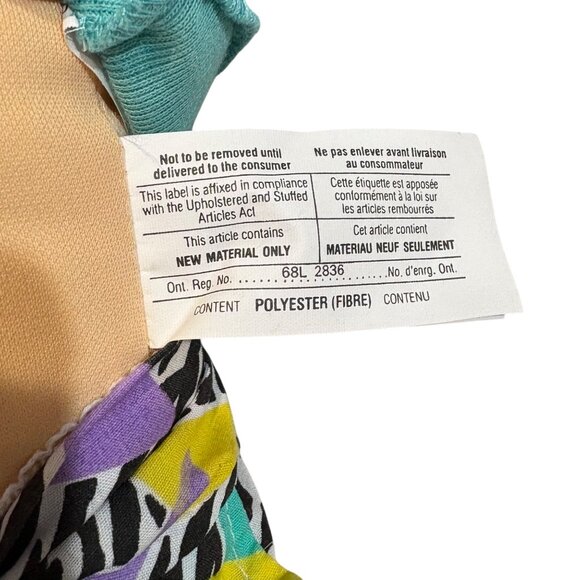 Vintage 1989 Cabbage Patch Kids Doll With Blonde Hair In Teal Top & Zebra Print - Picture 6 of 6